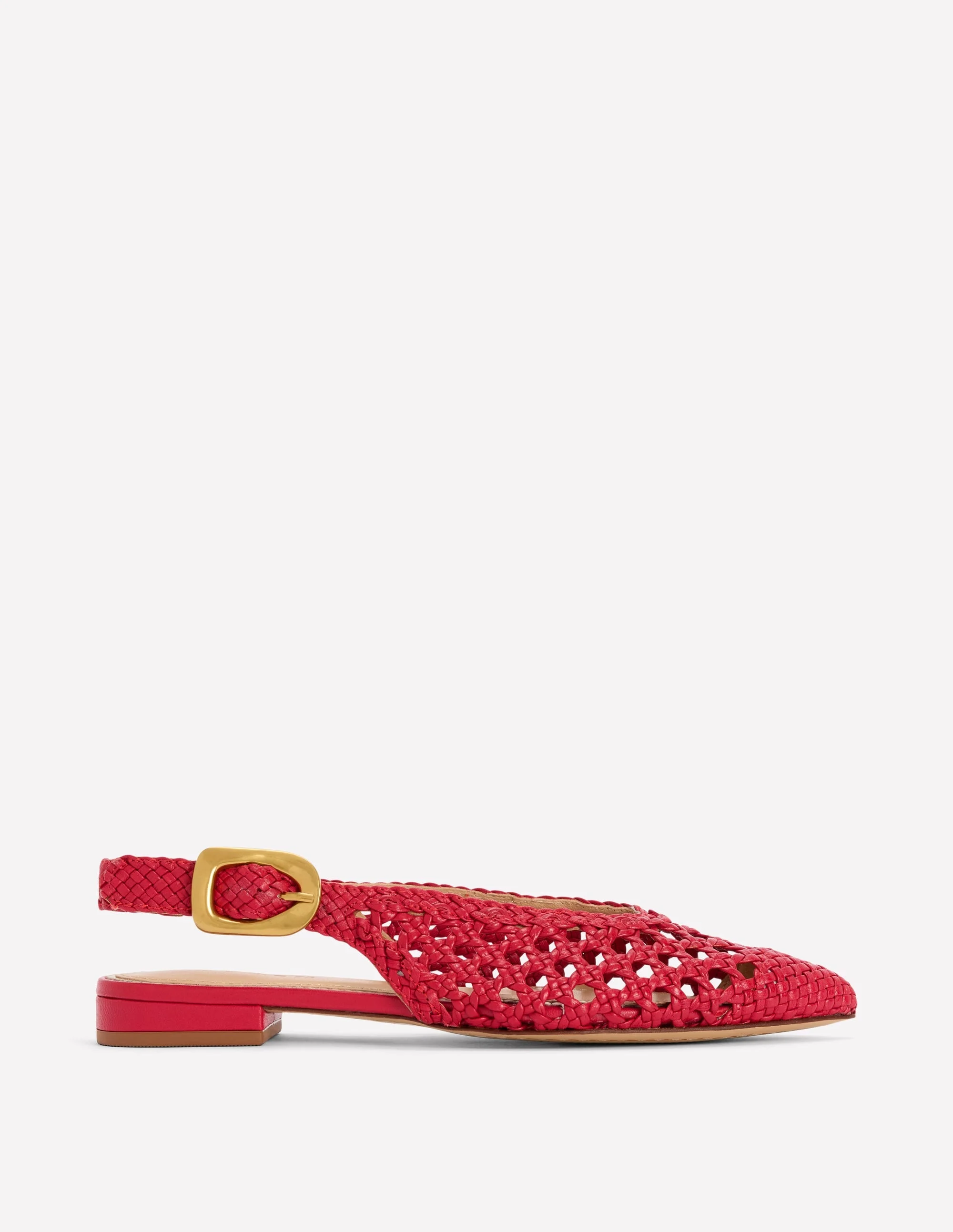 High Cut Flat Point-Red Weave - 1