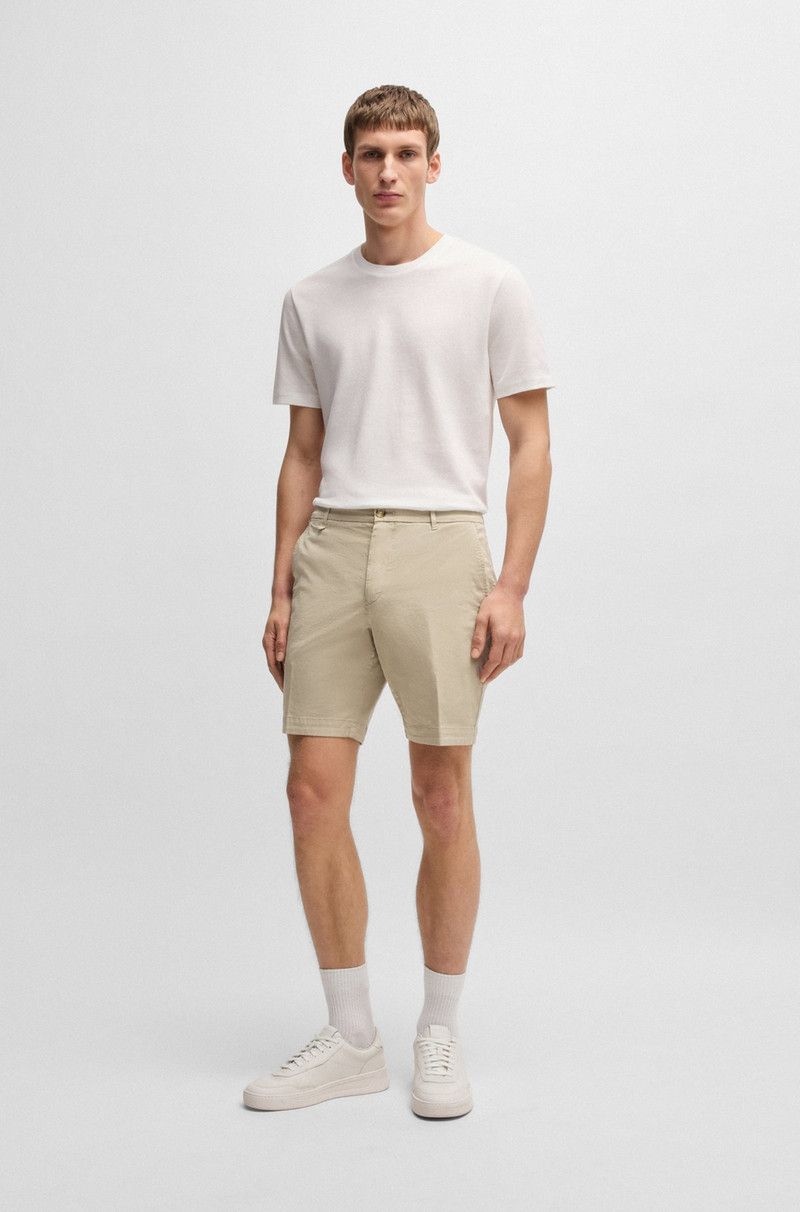 BOSS SLIM-FIT SHORTS IN STRETCH-COTTON TWILL outlook