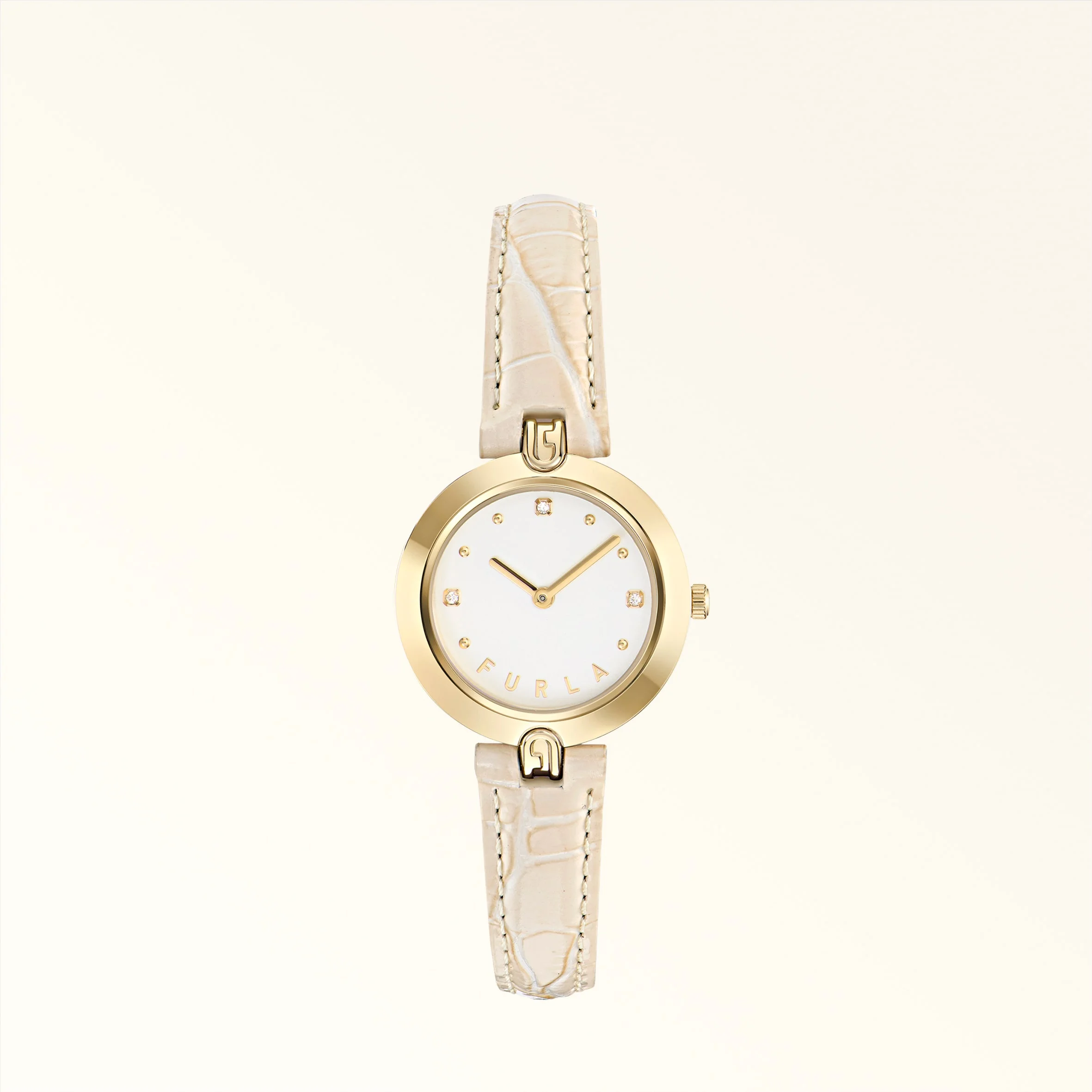 Furla Logo Links Round Case Watch - 1
