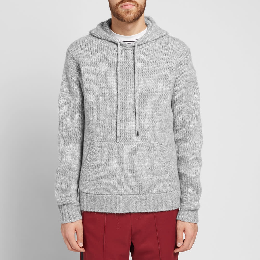 Helmut Lang Ghost Marl Knitted Hoody - 4