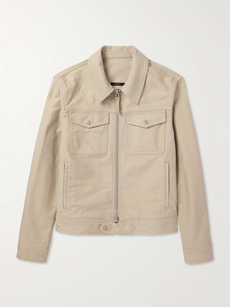 Slim-Fit Cotton-Twill Jacket 1