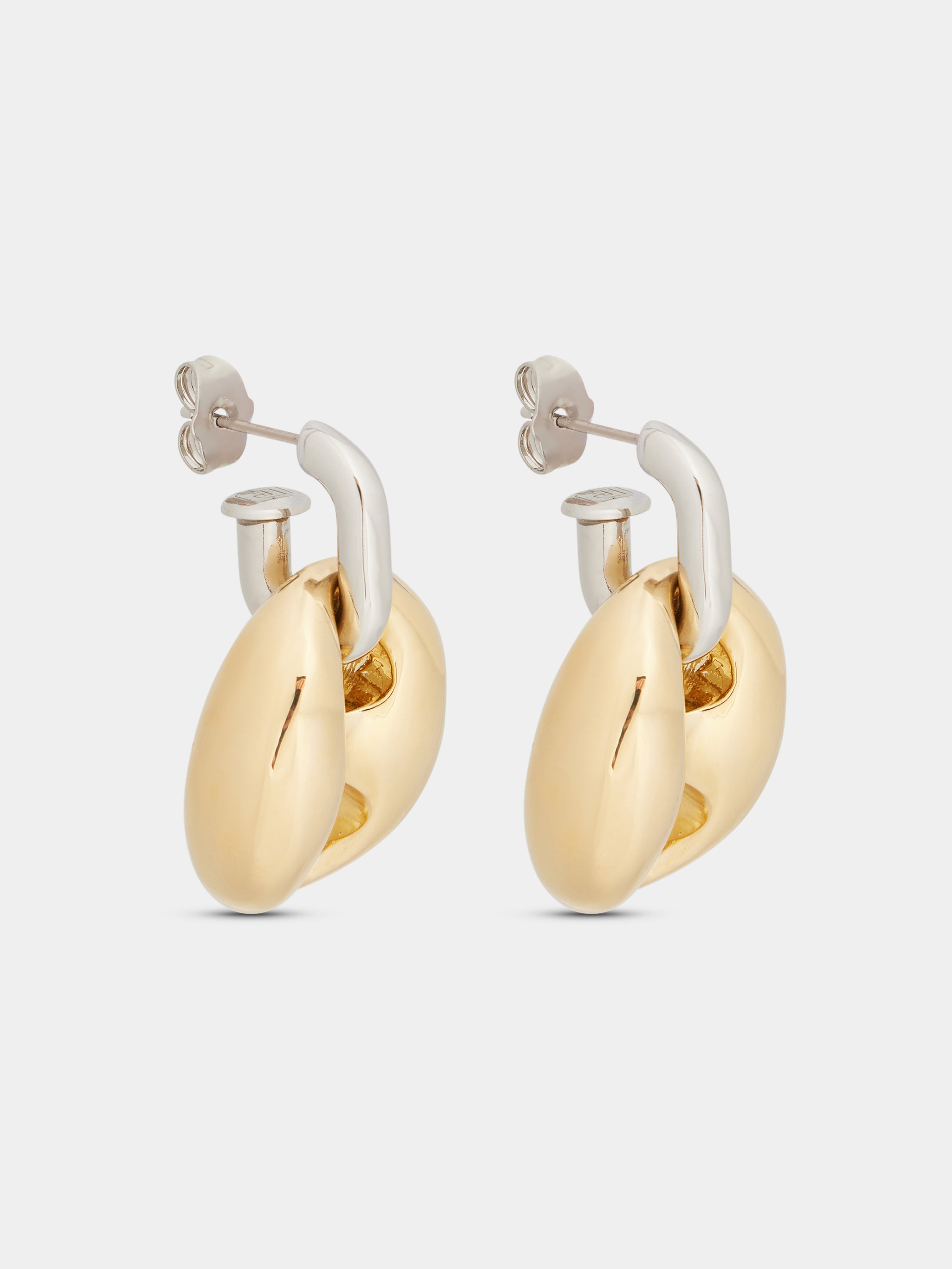 EIGHT CHUNKY EARRINGS IN SILVER AND GOLD - 3