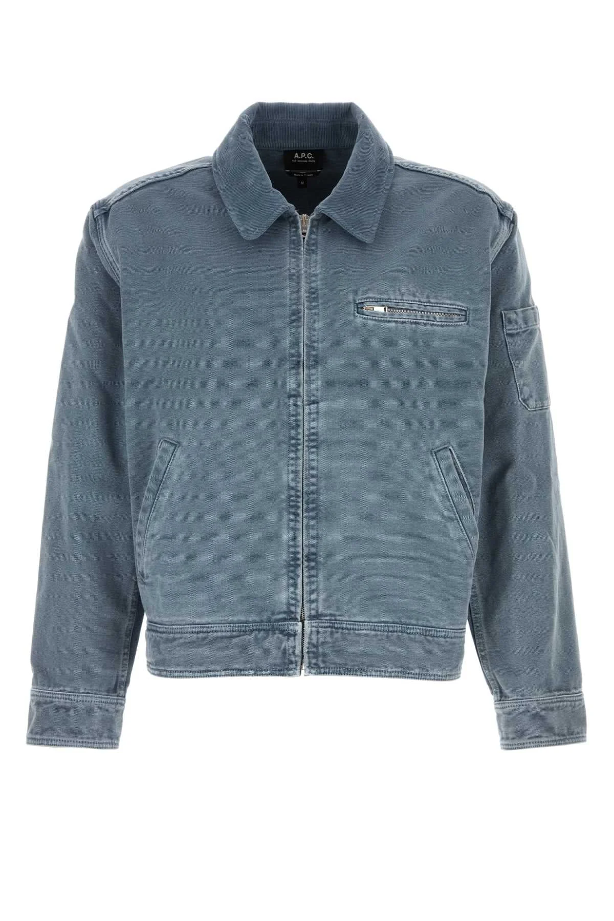 A.P.C. Men Air Force Blue Denim Alexis Jacket - 1