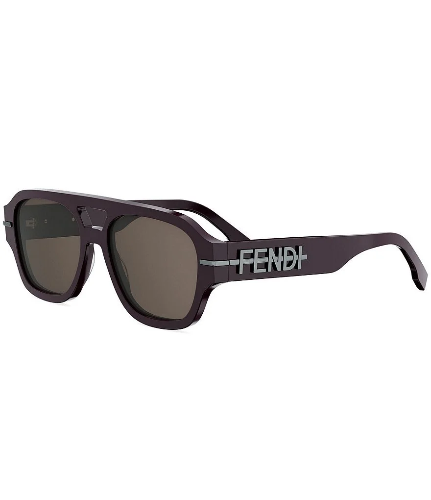 Unisex Fendigraphy 55mm Square Sunglasses - 1