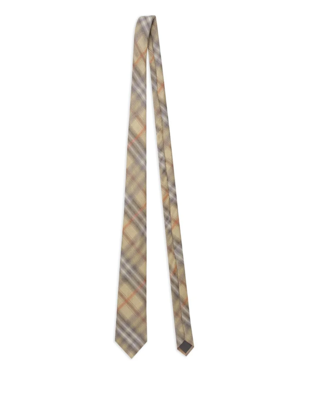 checked silk tie - 1