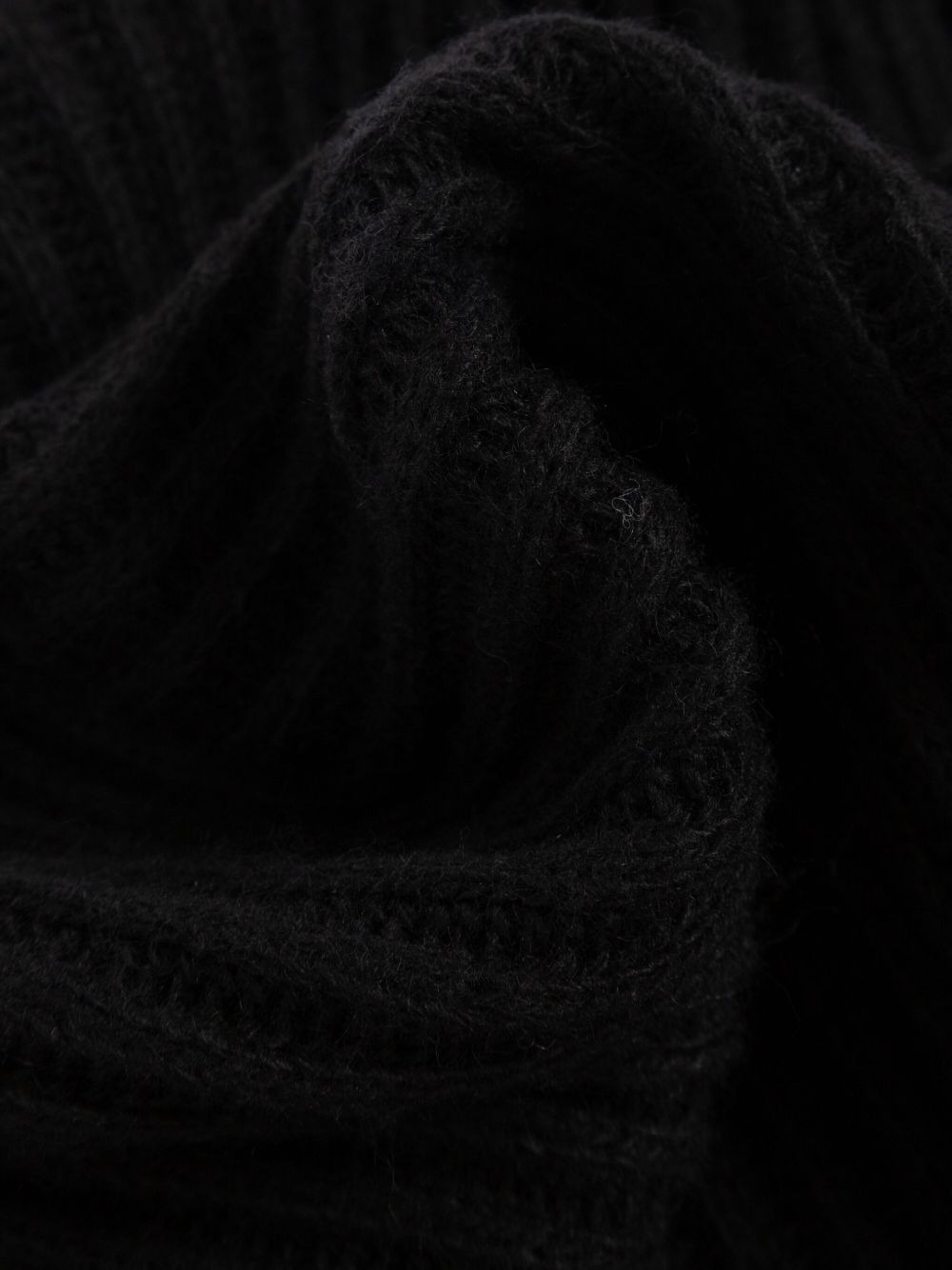 ribbed logo scarf - 3