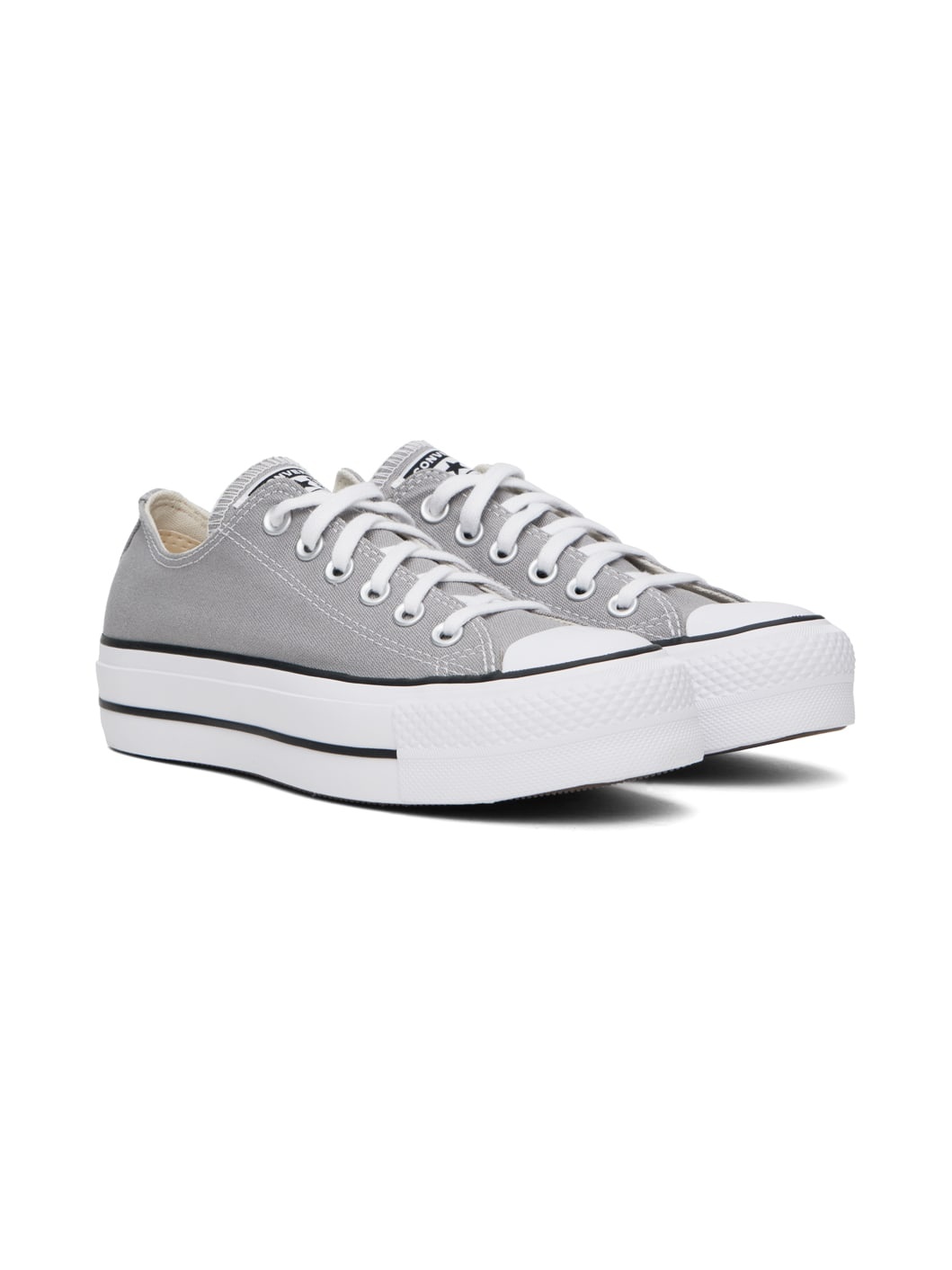 Gray Chuck Taylor All Star Low Top Sneakers - 4