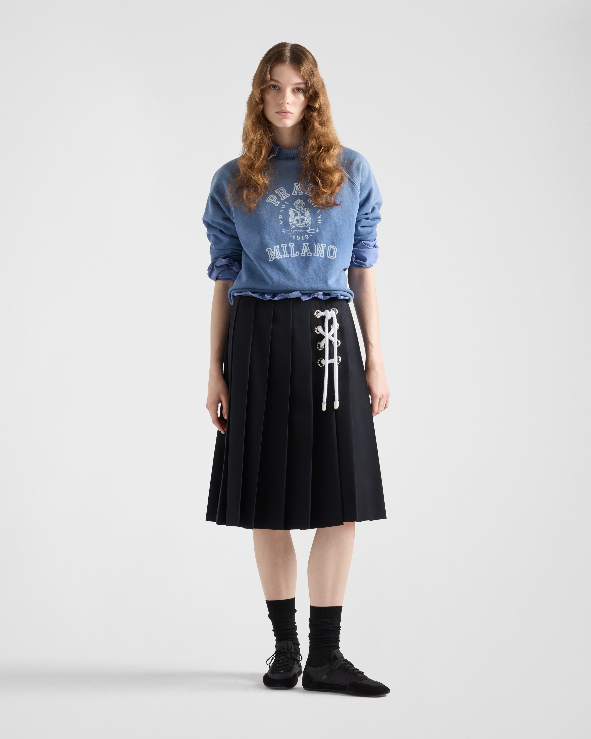 Cotton crew-neck sweatshirt - 2