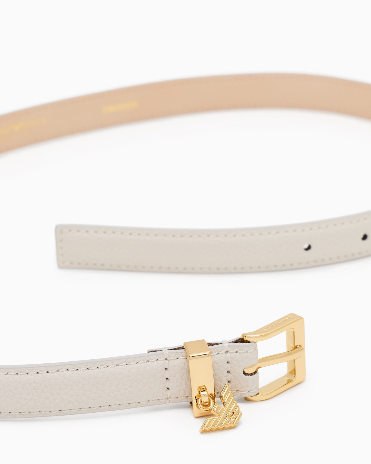 DEER-PRINT BELT WITH EAGLE LOGO CHARM - 2