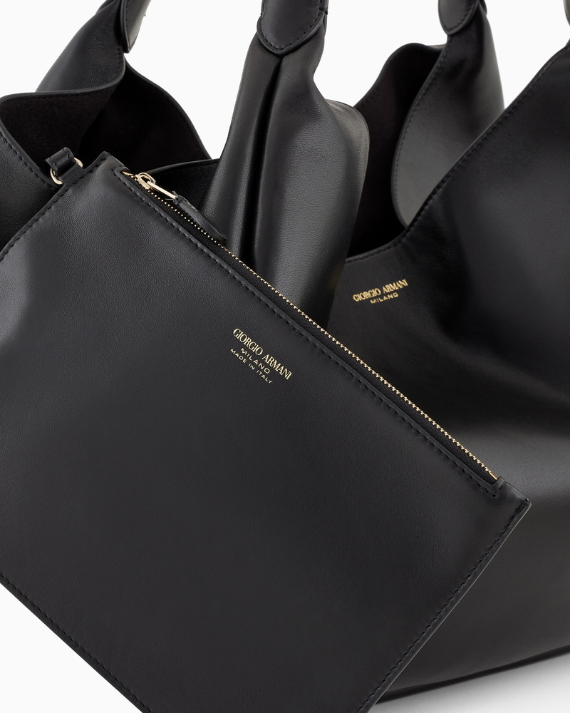 LARGE NAPPA LEATHER HOBO BAG 5