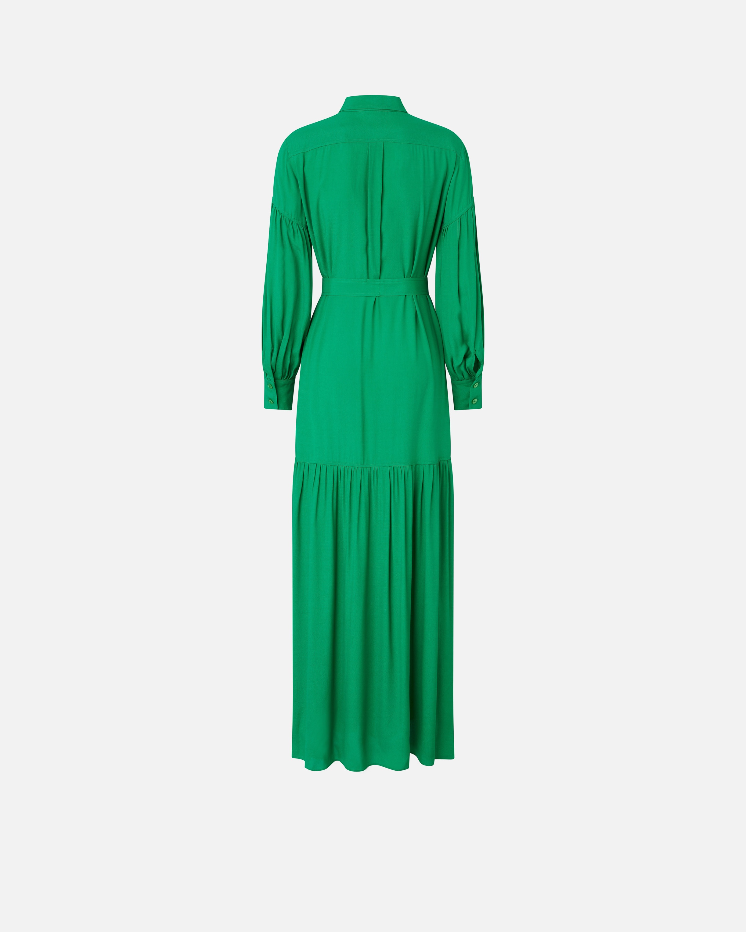 LONG BELTED SHIRT DRESS - 6