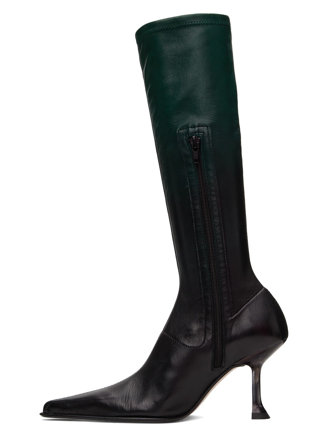 Green & Black Carlita Tall Boots - 3
