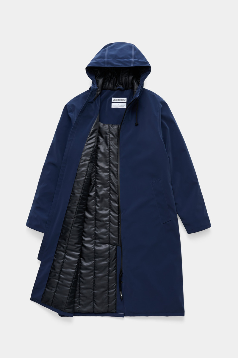 Stockholm Long Matte Winter Coat Navy 6