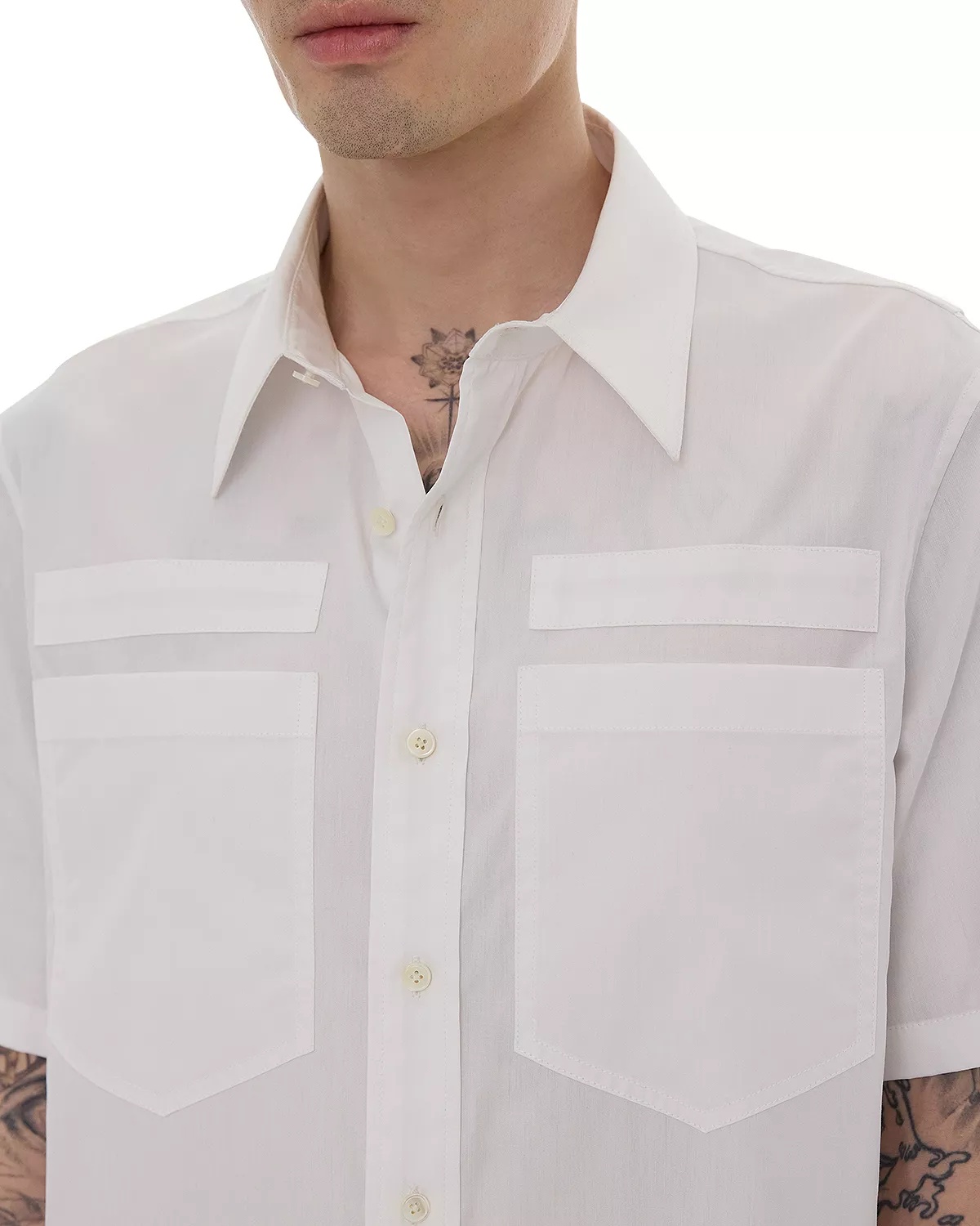 Utility Relaxed Fit Button Down Shirt - 4