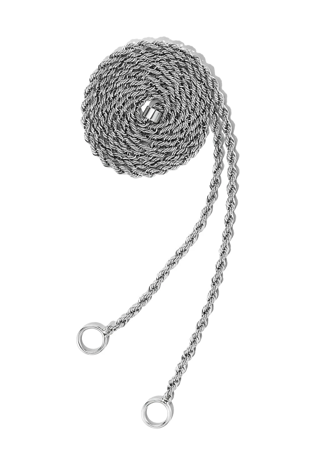 Rope Chain Necklace - Platinum - 1