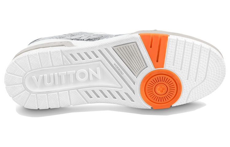 LOUIS VUITTON Trainer Sneakers 'Silver' 1A8KGQ - 4