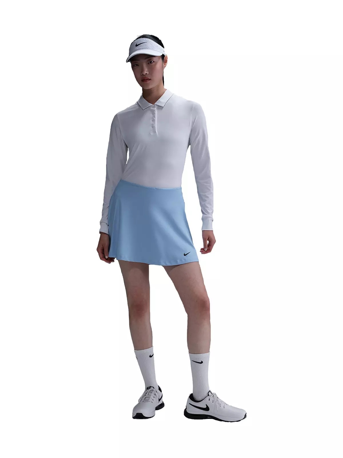 Women's Victory Dri-FIT Long-Sleeve Polo - White - 4