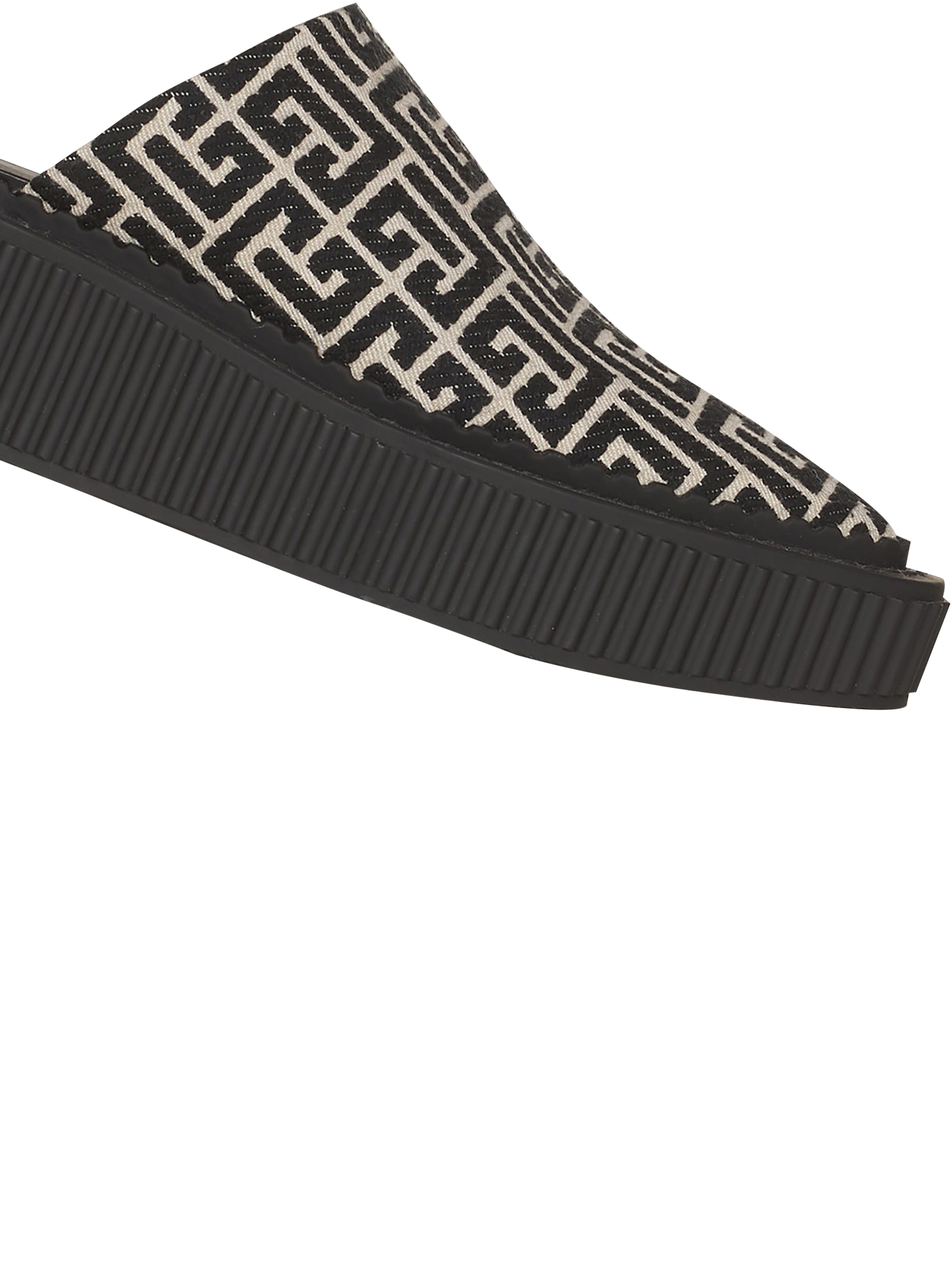 Bicolor Uda mules with Balmain monogram - 5