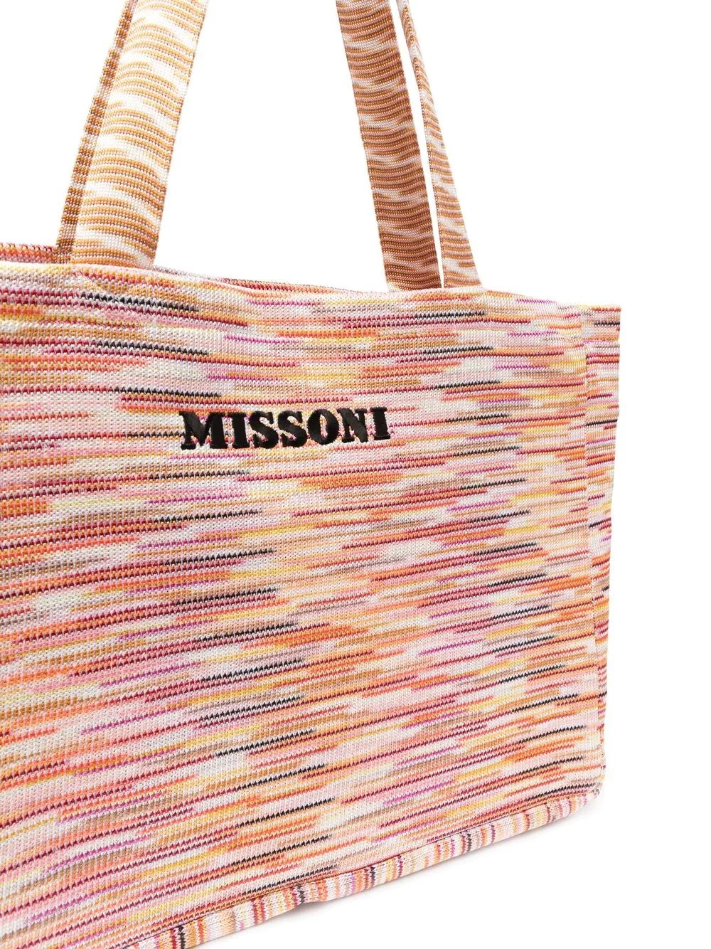 logo-print knitted tote bag - 4