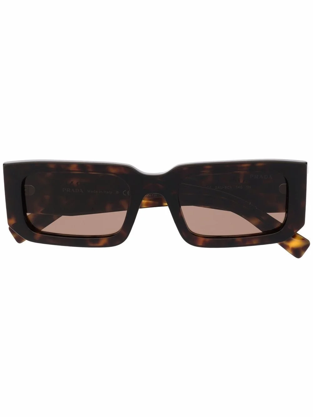 square-frame tortoiseshell sunglasses - 1