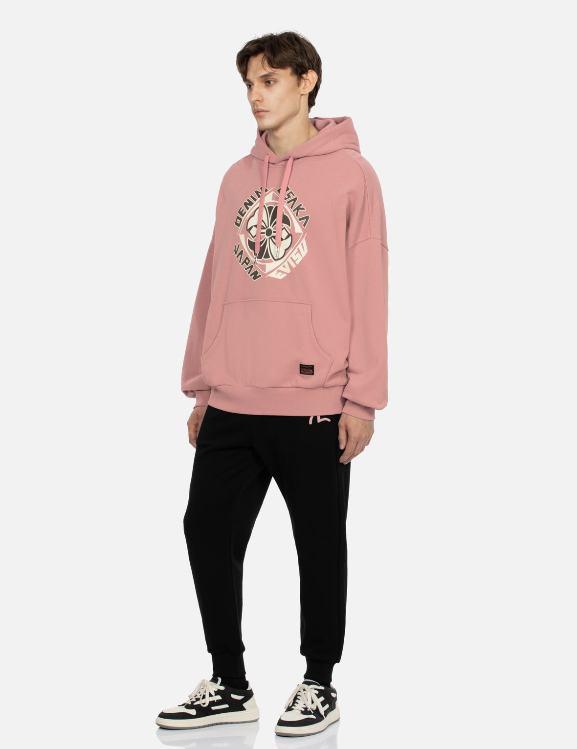KAMON PRINT LOOSE FIT HOODIE - 3