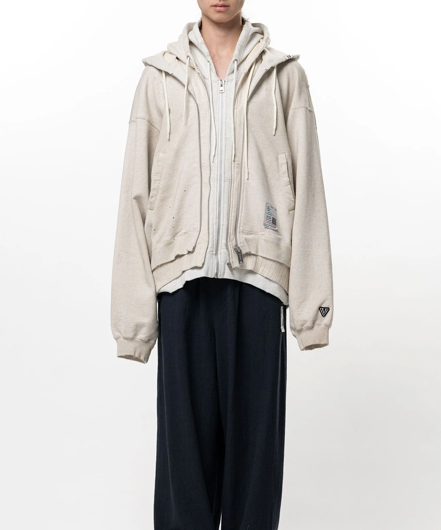 Triple Layered Zip-up Hoodie - 1