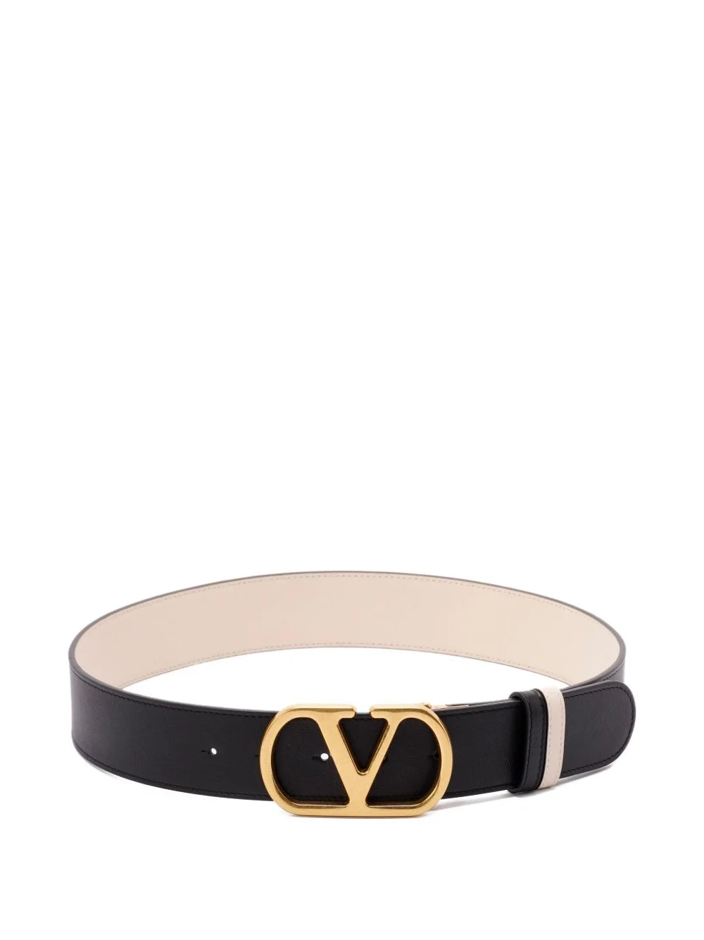 VLogo leather belt - 1