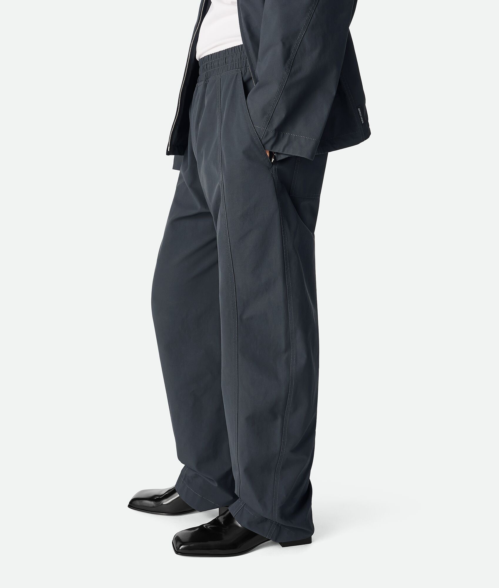 Resinated Cotton Trousers - 2