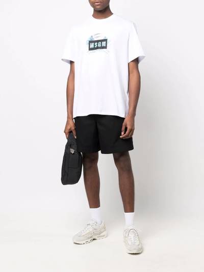 MSGM logo-print cotton T-shirt outlook