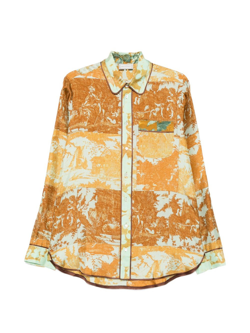 Aloe Toile de Jouy-print shirt 1