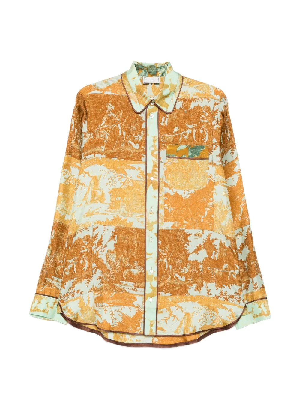 Aloe Toile de Jouy-print shirt - 1