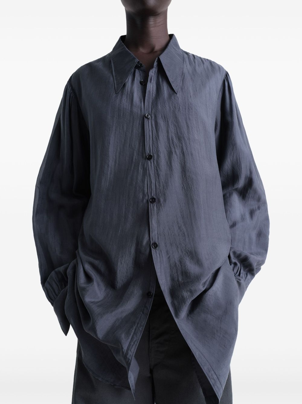 pointed collar shirt - 5