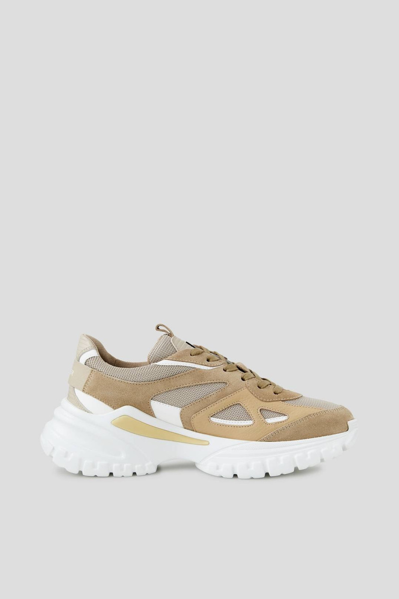 BOGNER TOKYO PLATFORM TRAINERS IN BEIGE/WHITE outlook