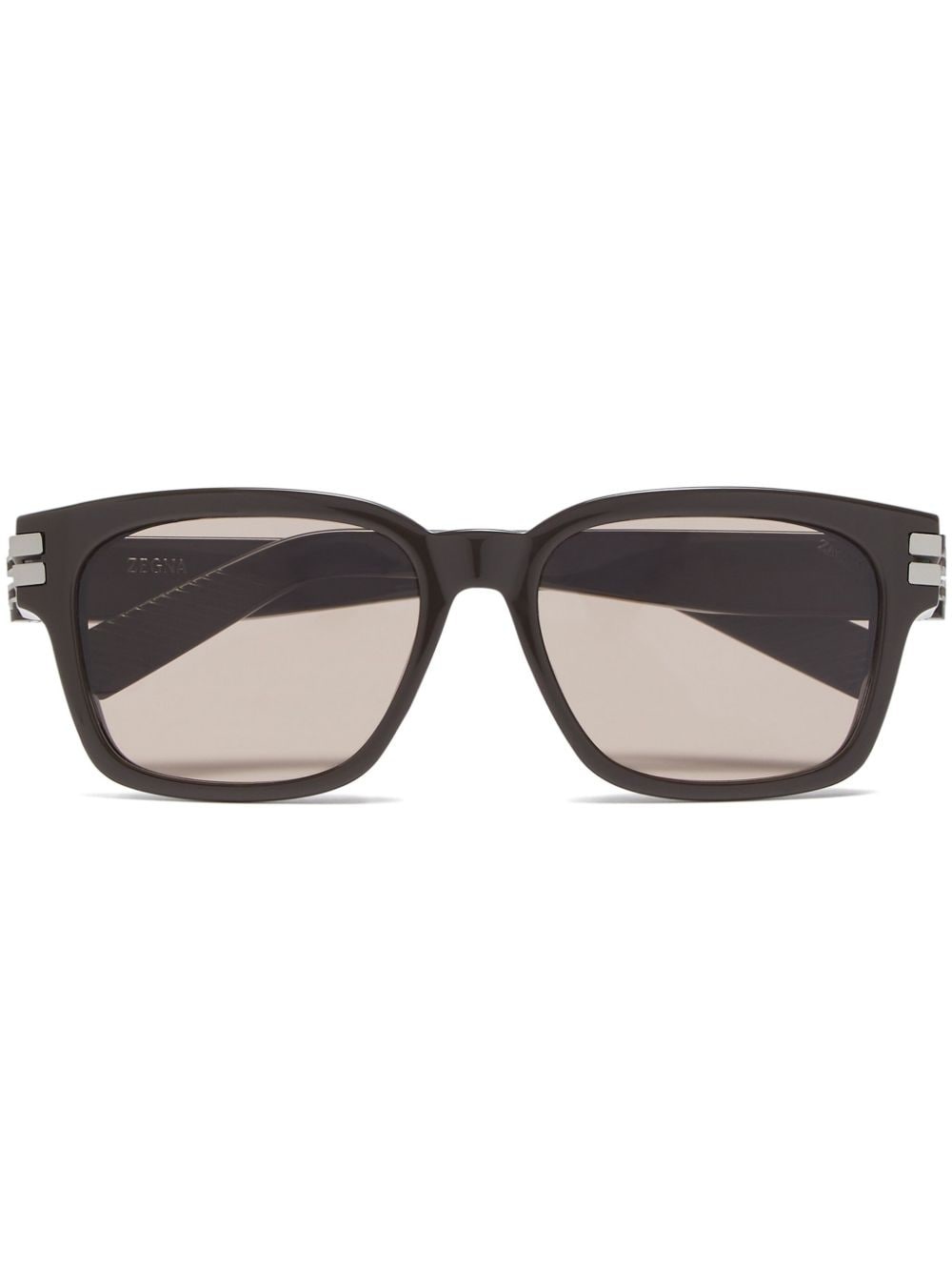 square-frame tinted sunglasses - 1
