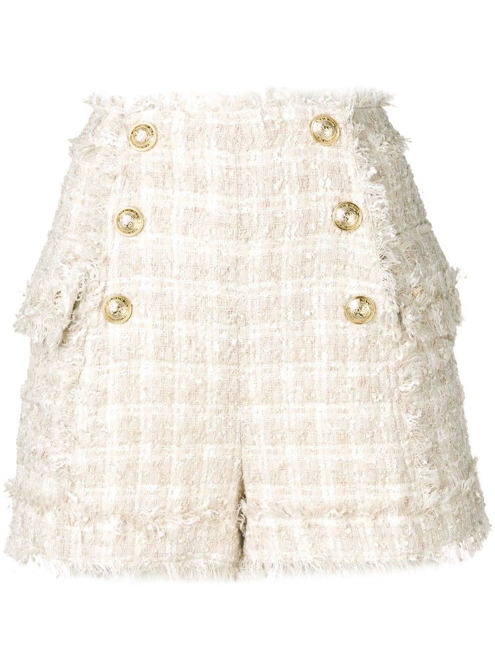 button detail shorts - 1