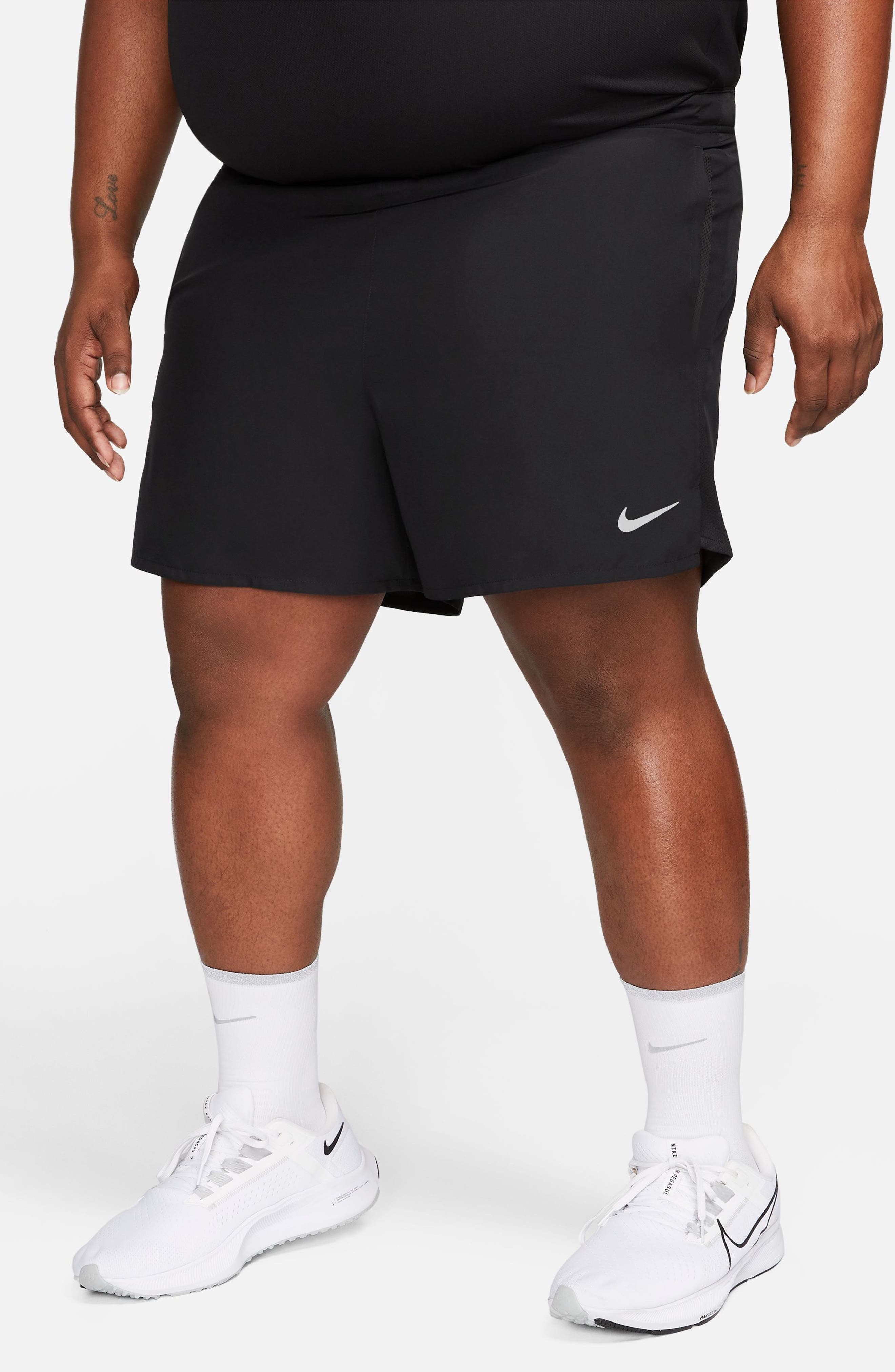 Nike Dri-FIT Challenger 5-Inch Brief Lined Shorts in Black/Black/Black at Nordstrom - 3