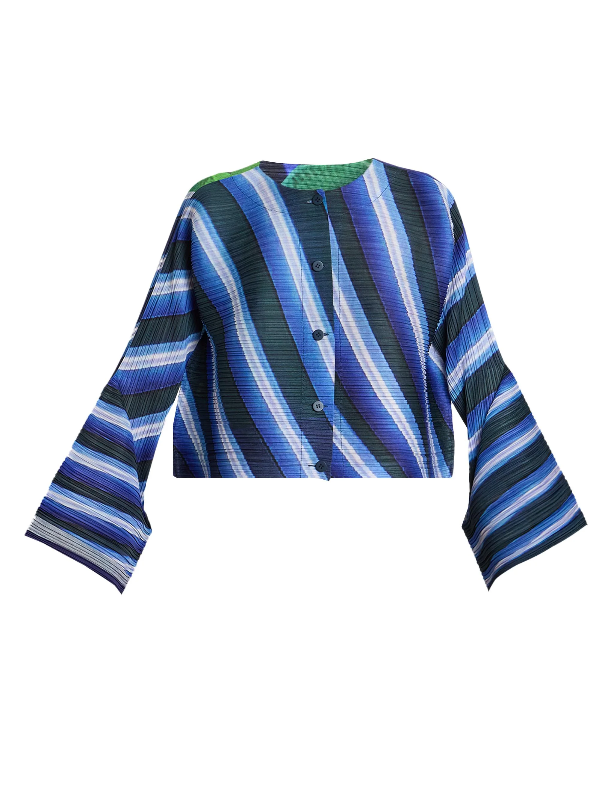 Women's City Collage Jacket - Gray Navy - 1