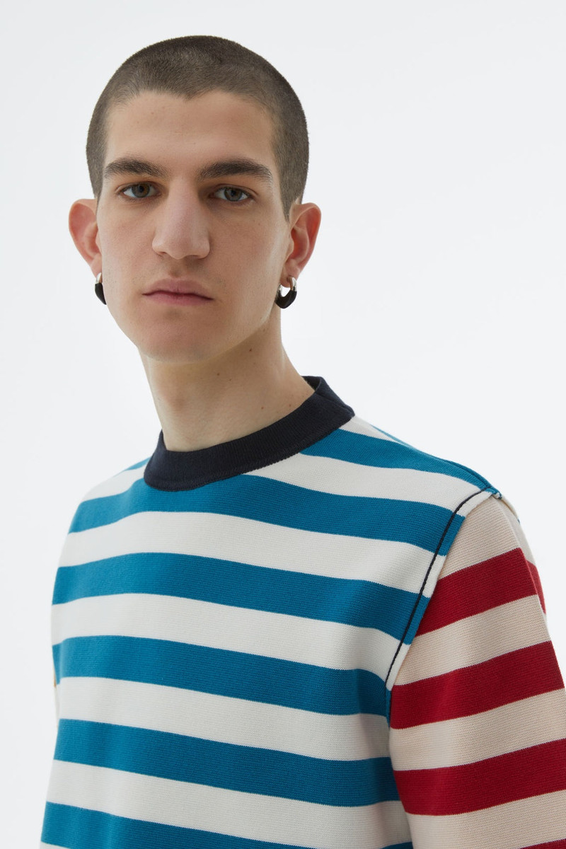 STRIPED KNIT T-SHIRT 5