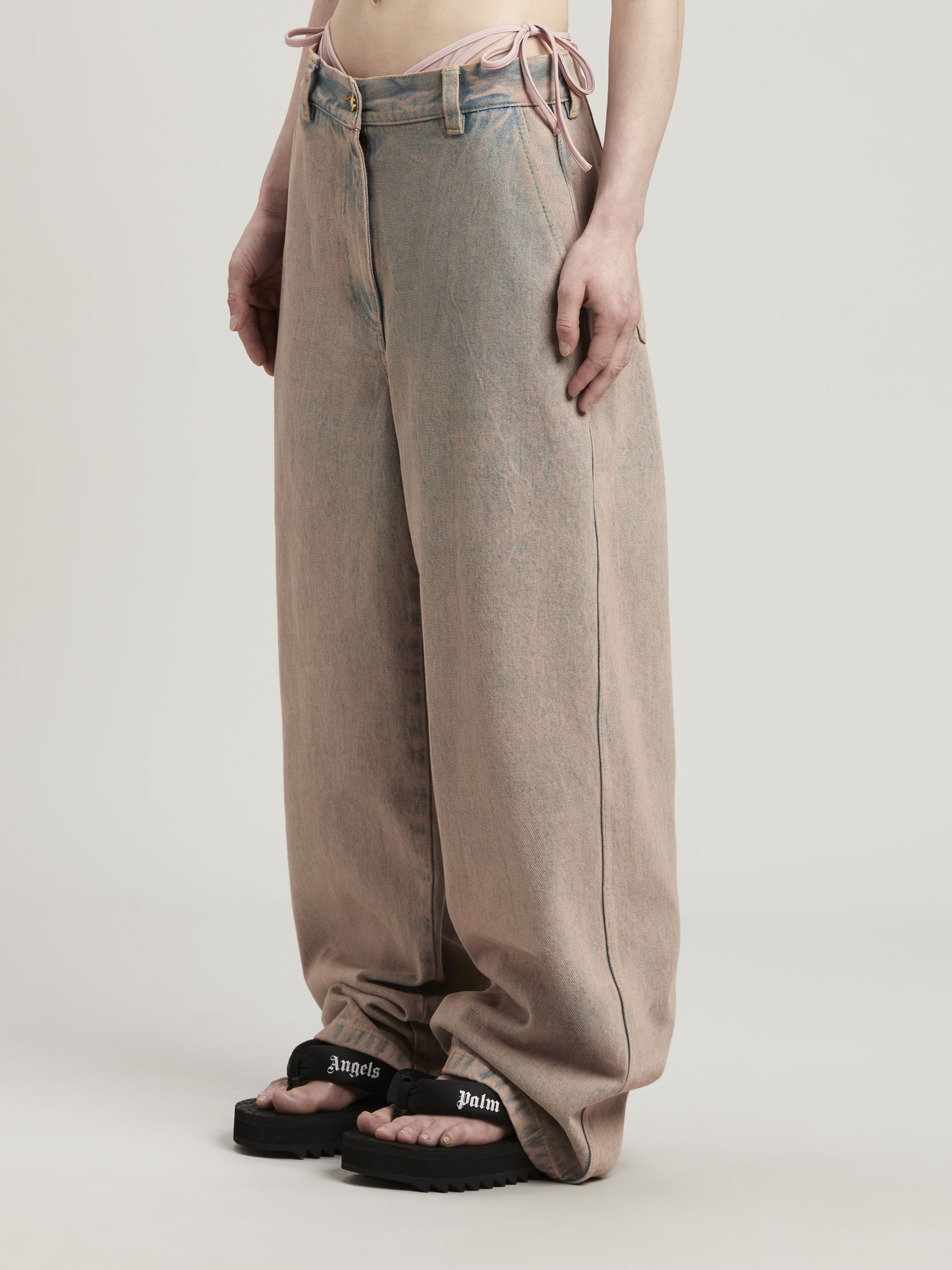 Overdye Logo Wide Leg Jeans - 4