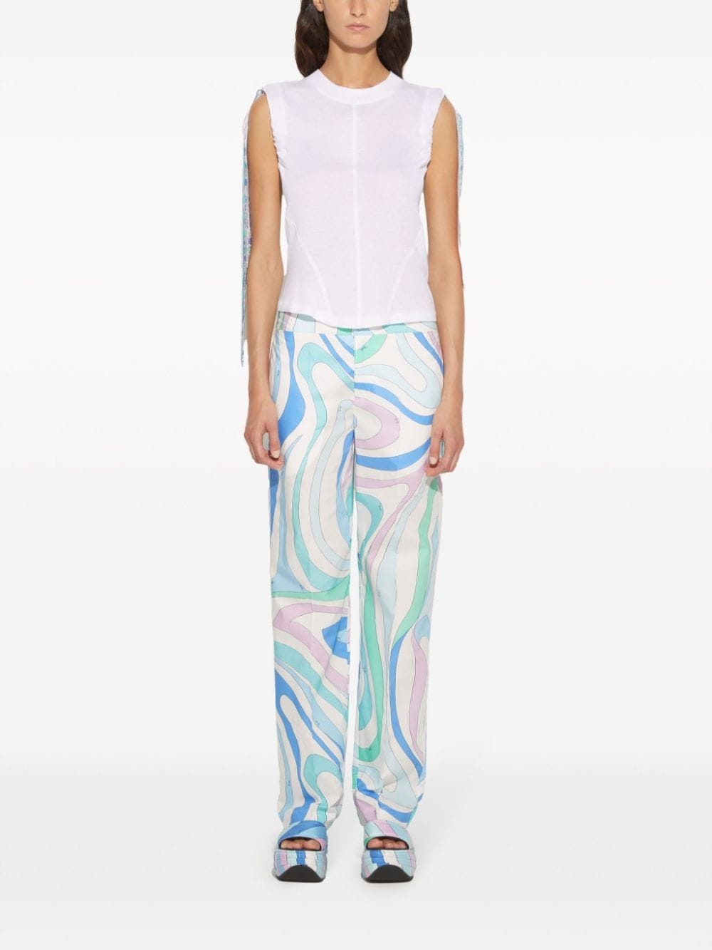 Iride-print cotton T-shirt - 2