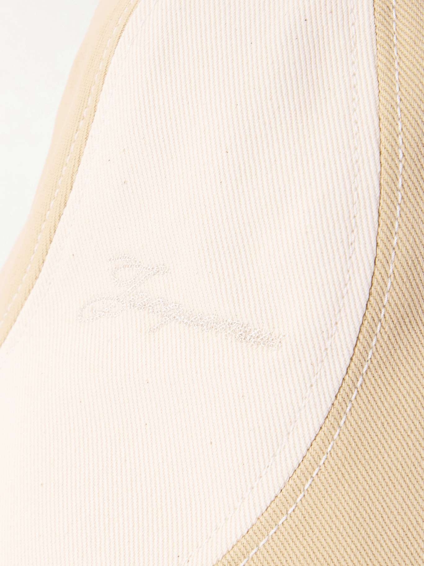 Gelato striped cotton-twill bucket hat Off-white - 3