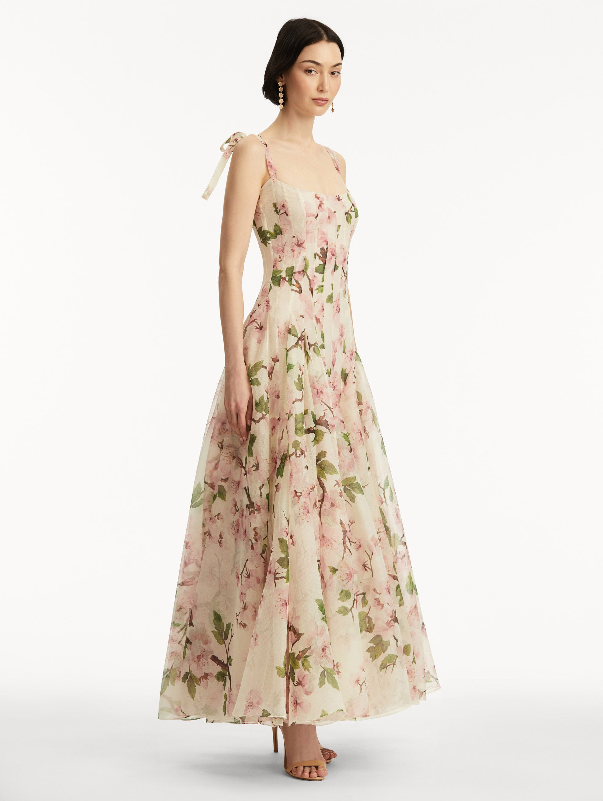 CHERRY BLOSSOM ORGANZA GOWN - 4