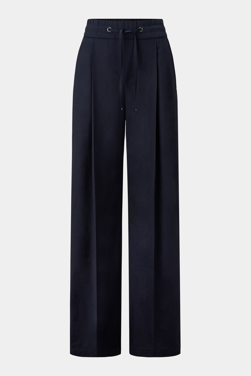 Pleated trousers Ella in Navy blue 1