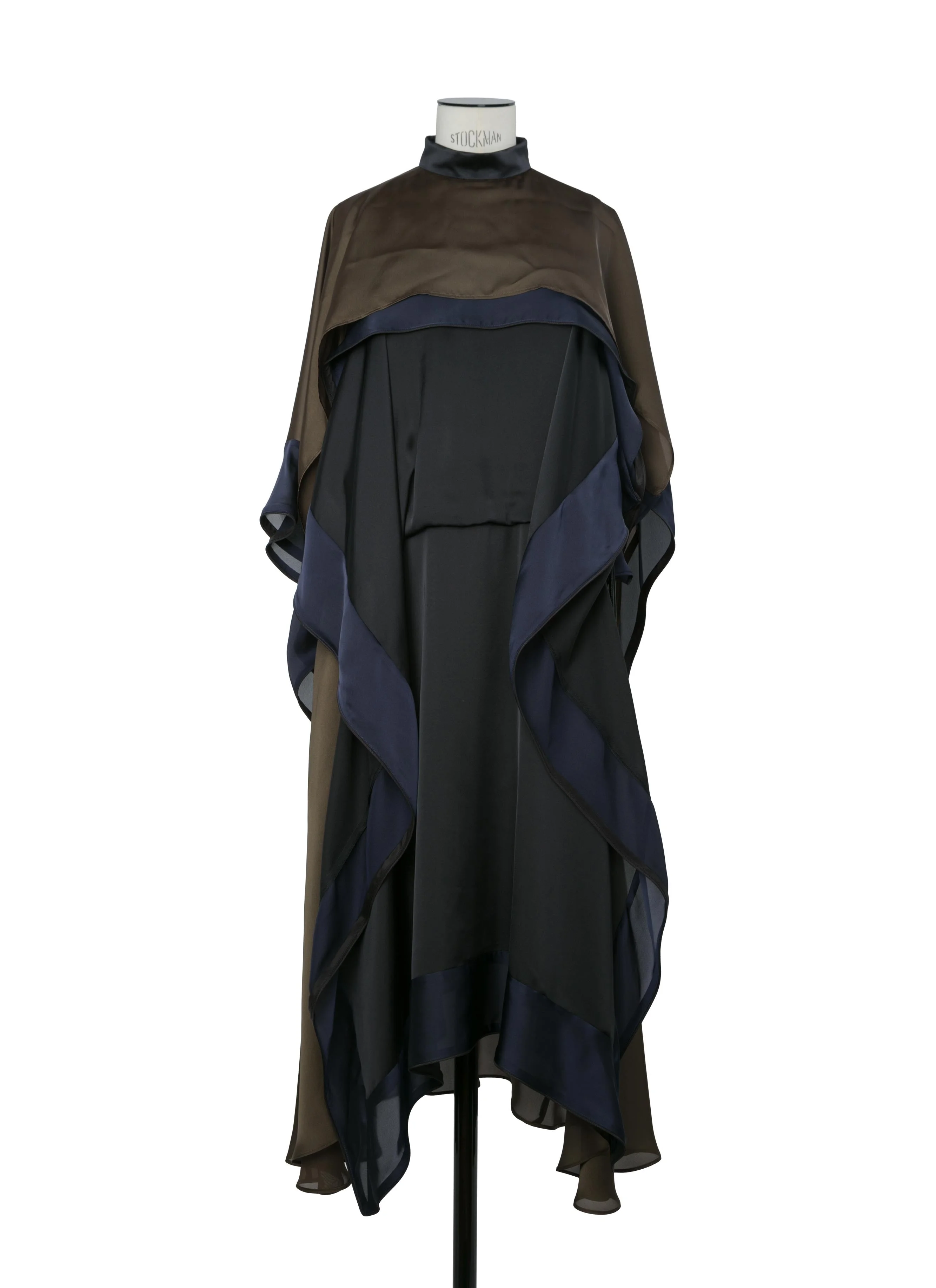 Satin x Chiffon Dress - 1