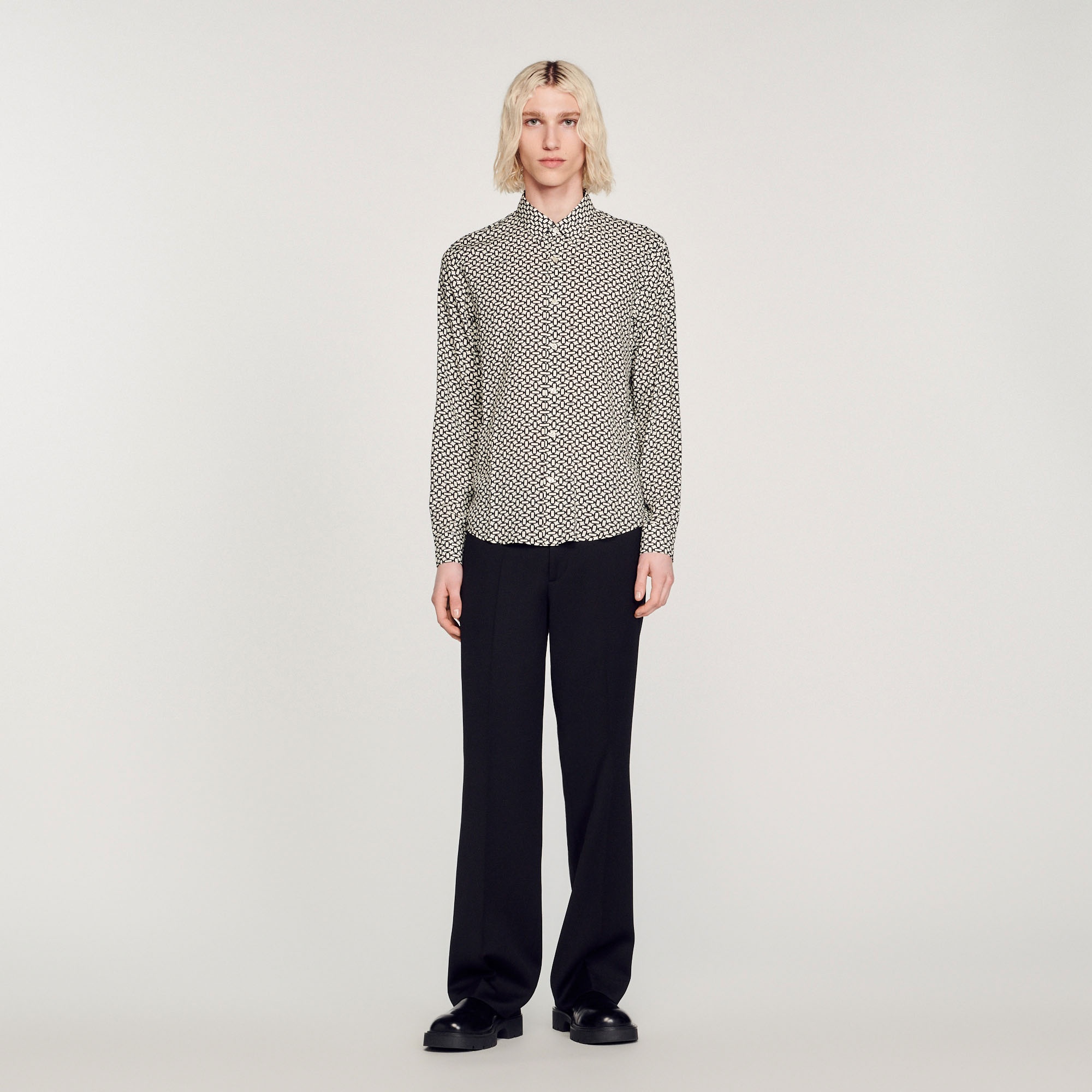 Printed flowing shirt - 3