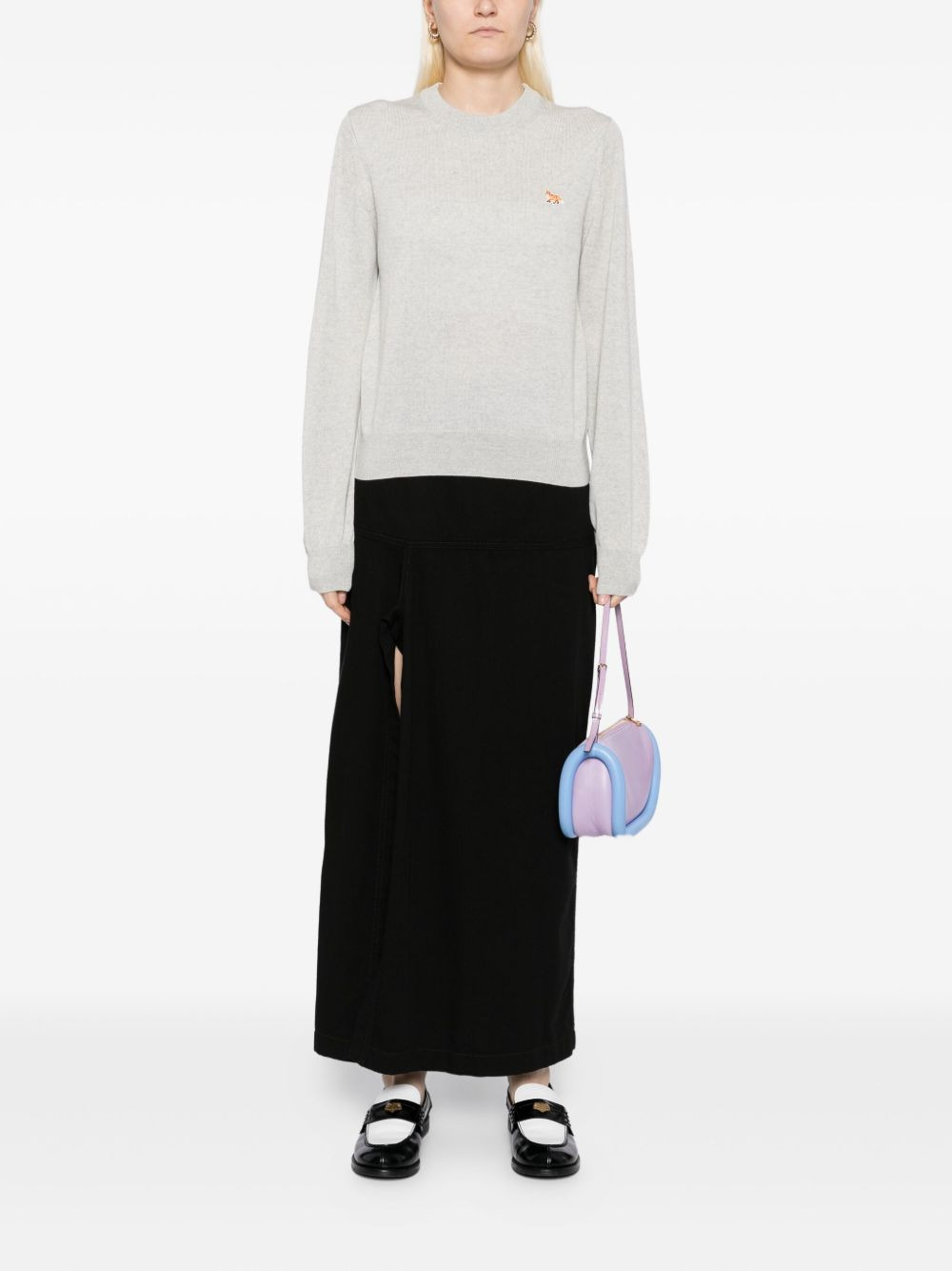 embroidered-logo jumper - 2