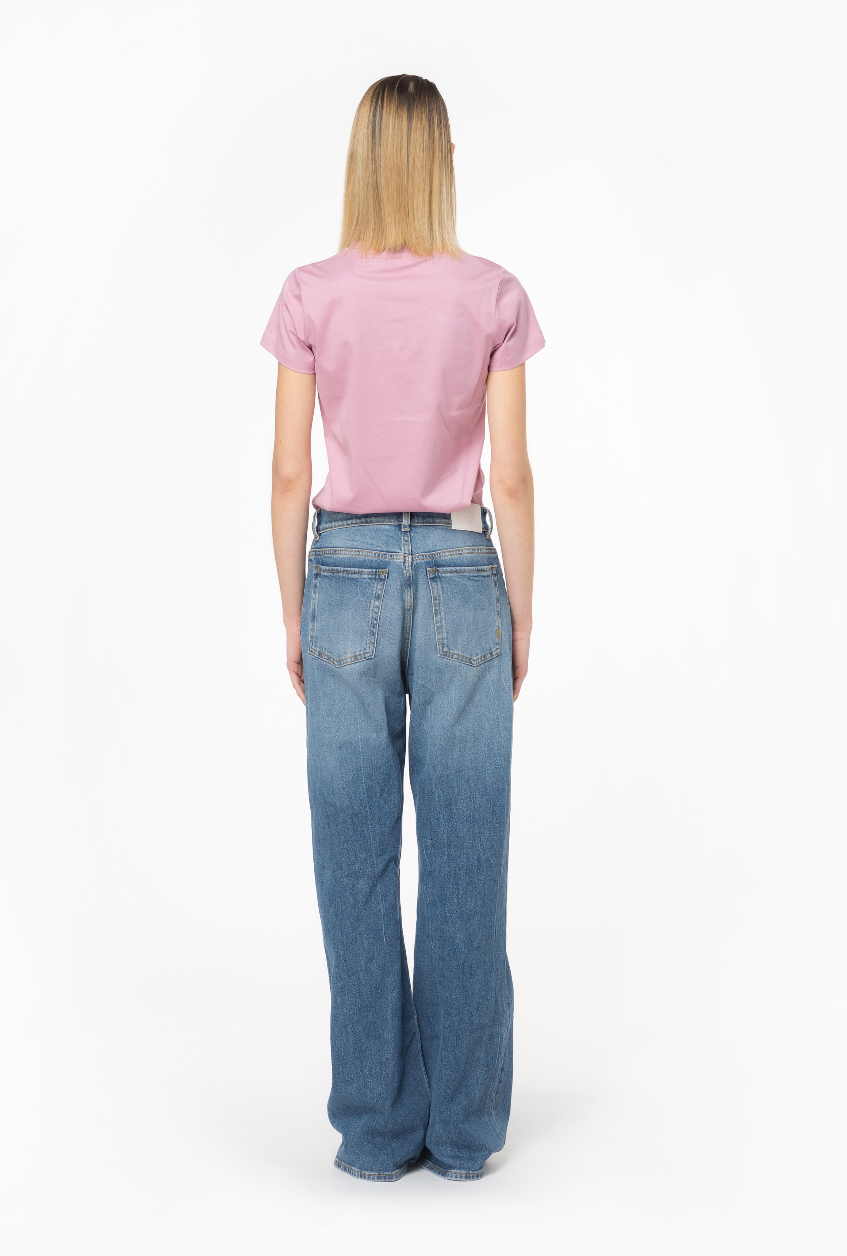 WIDE-LEG VINTAGE DENIM JEANS - 4