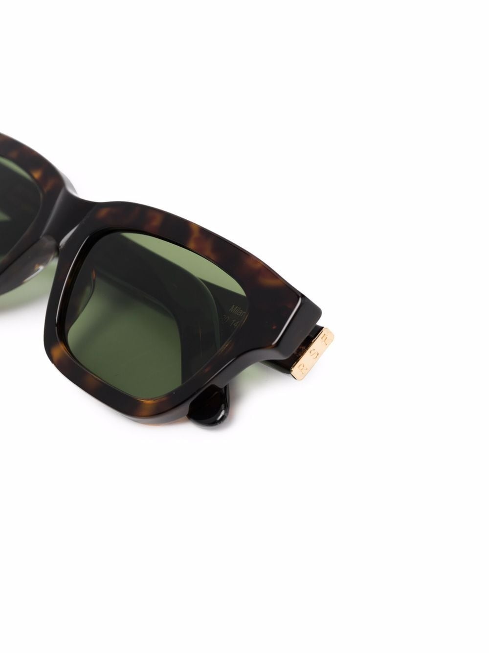 tortoiseshell-effect rectangle-frame sunglasses - 3