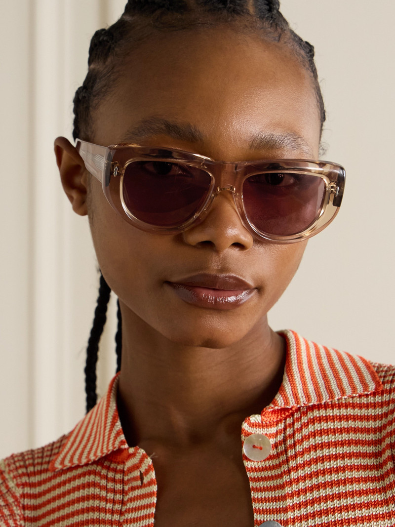 JACQUES MARIE MAGE + Erin Wasson The Sud Square-frame Acetate Sunglasses outlook