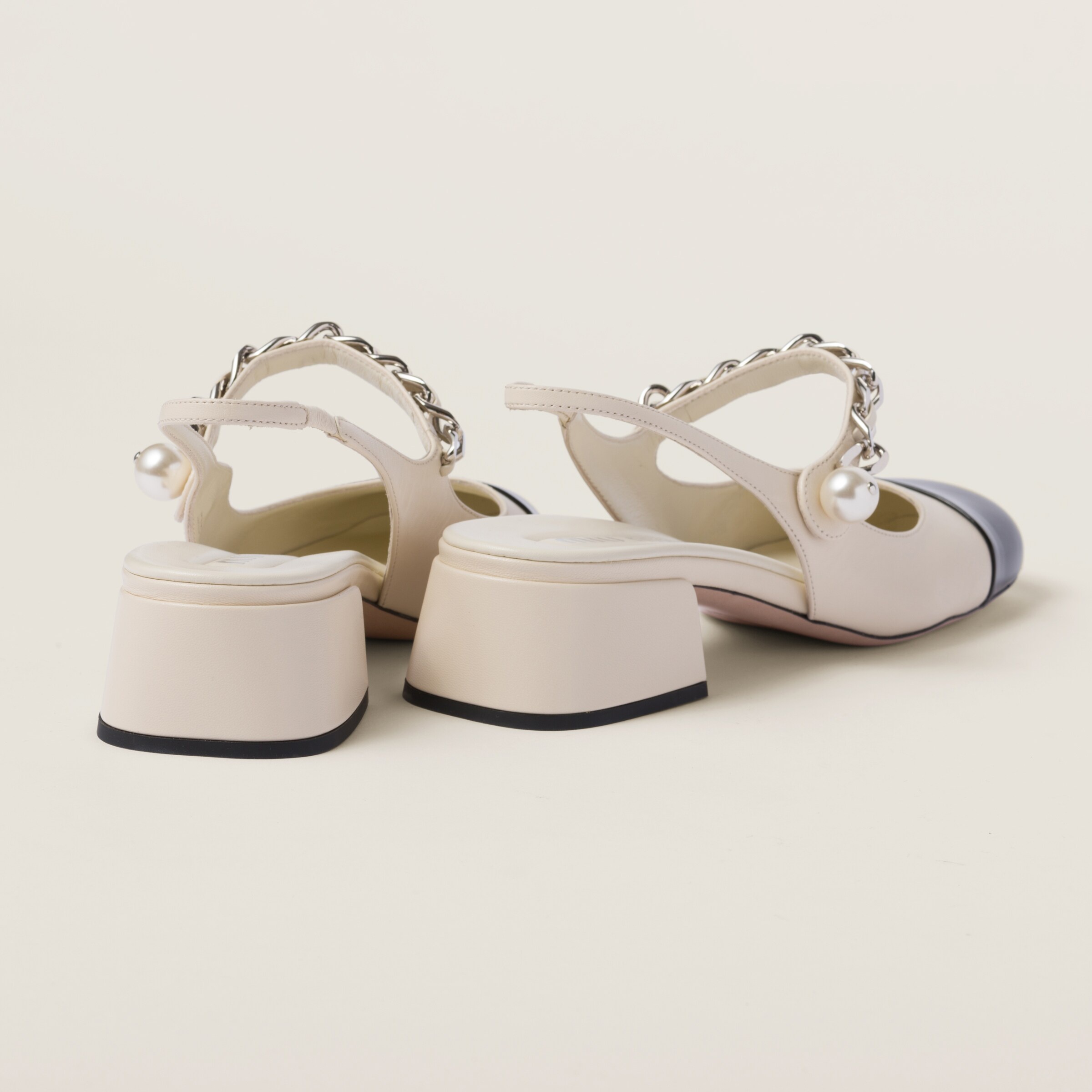 Leather slingback pumps - 3